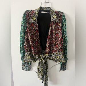 Alice + Olivia wrap shirt